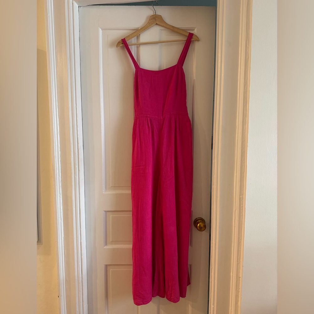 Vibrant Pink Flowy Jumpsuit